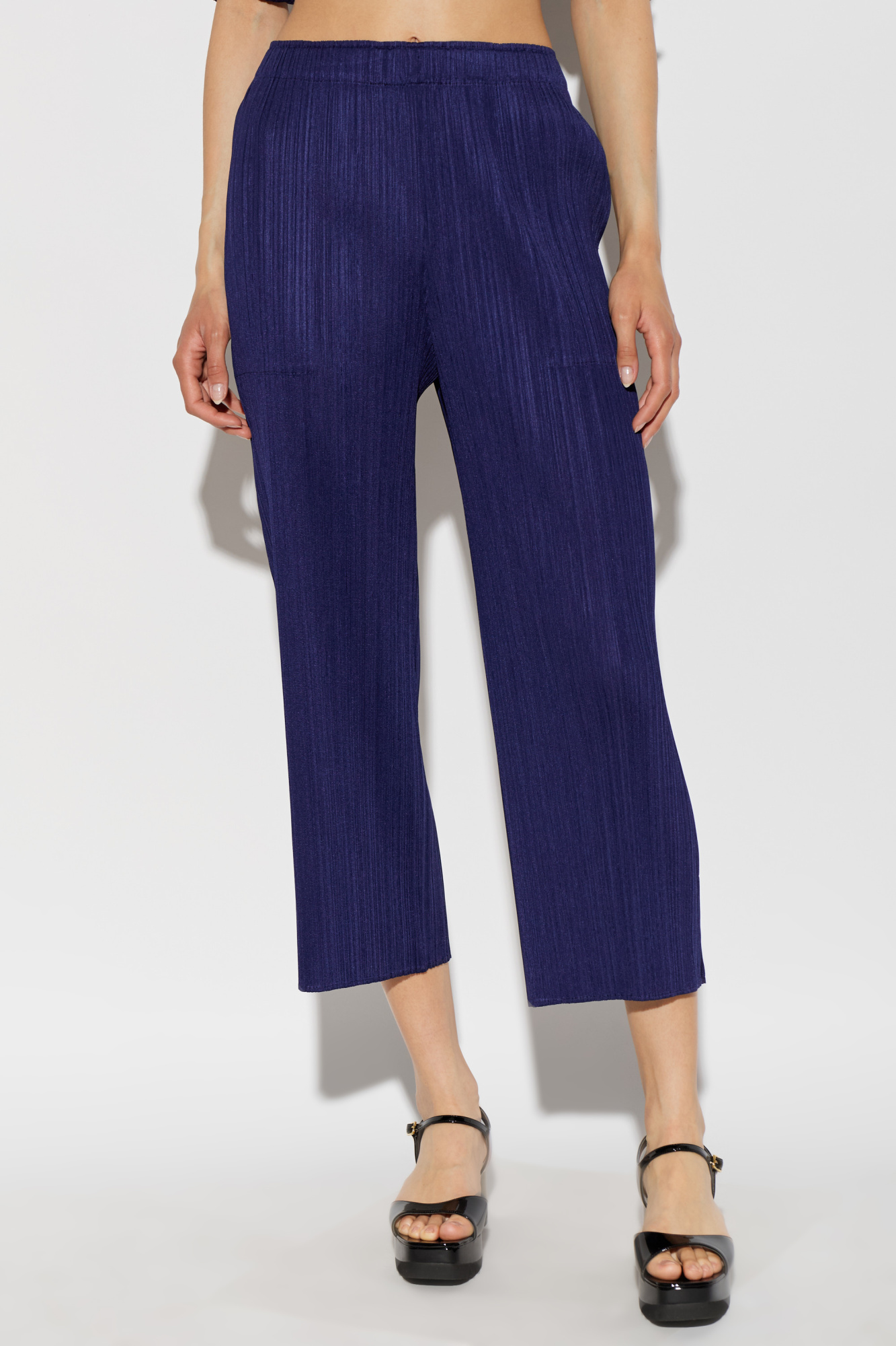 Azul-marinho Calças plissadas Pleats Please Issey Miyake - Vitkac